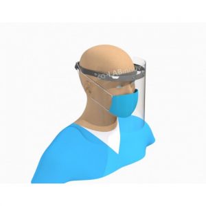Single visor for the head or for construction helmet
